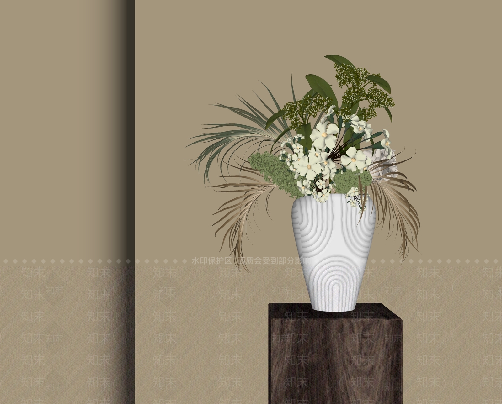 现代花瓶SU模型下载【ID:1204728047】