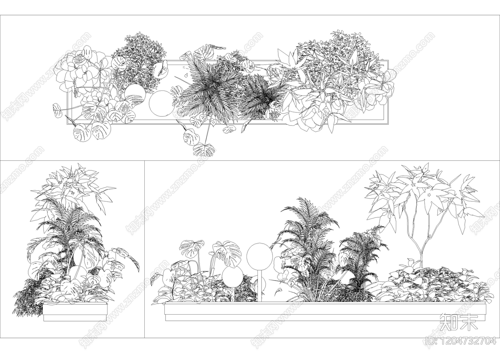 灌木种植施工图下载【ID:1204732704】