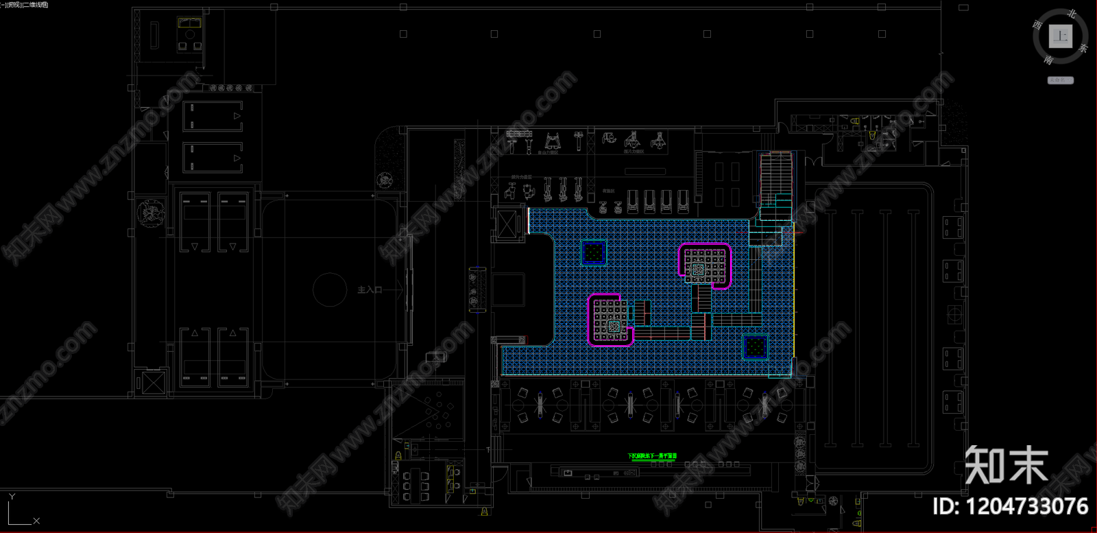 景观平面图cad施工图下载【ID:1204733076】