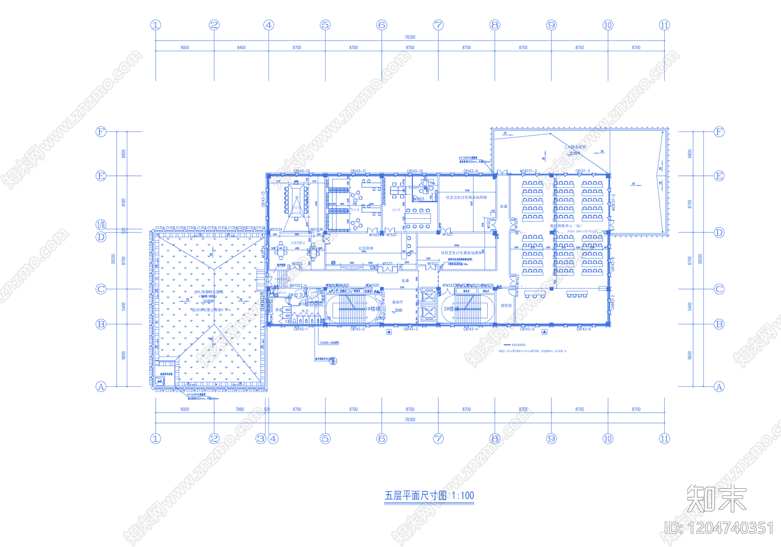 现代其他商业空间cad施工图下载【ID:1204740351】