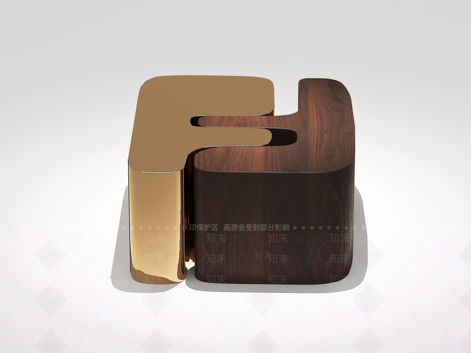 现代轻奢边几3D模型下载【ID:1204740783】