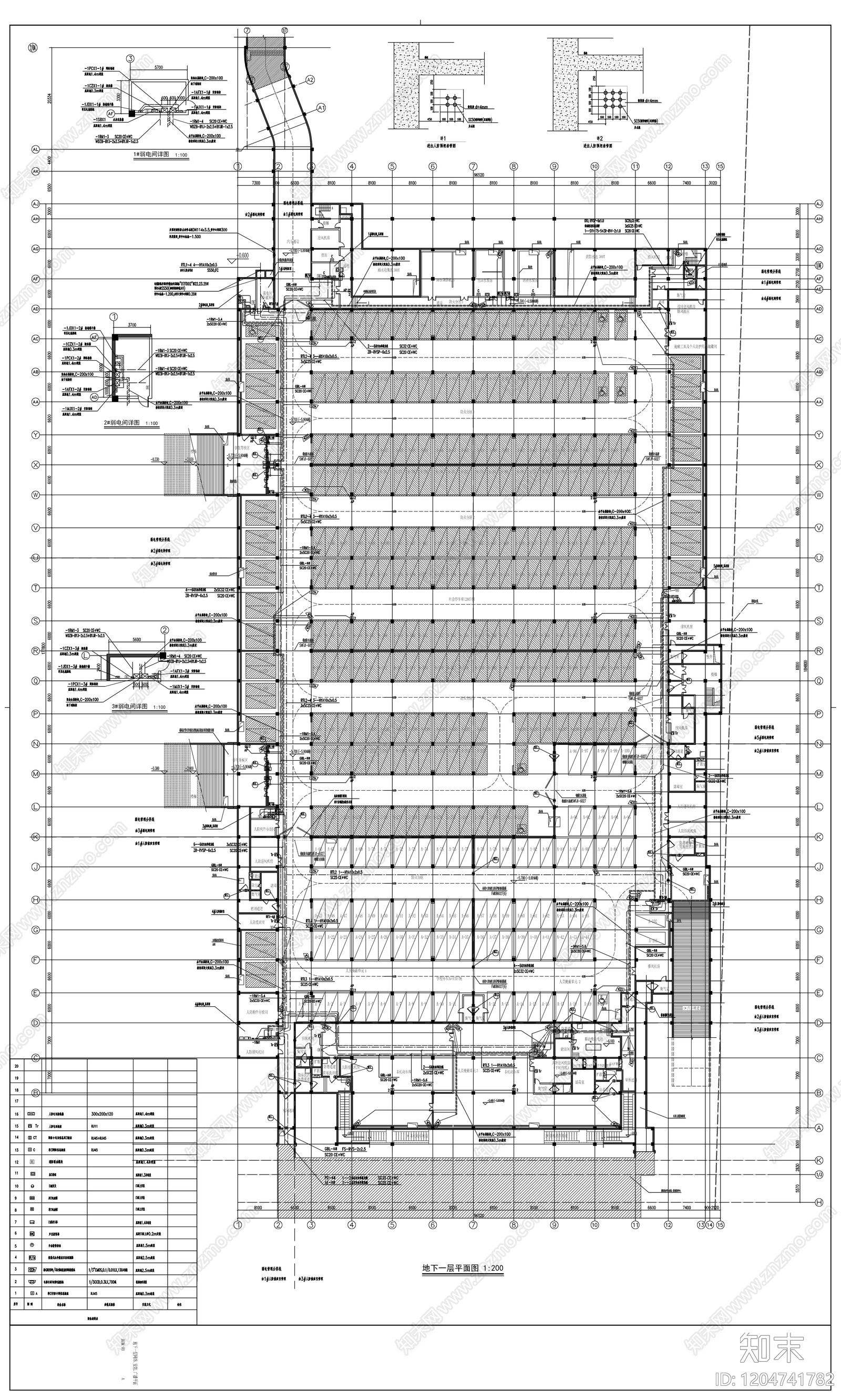 通信网络系统cad施工图下载【ID:1204741782】