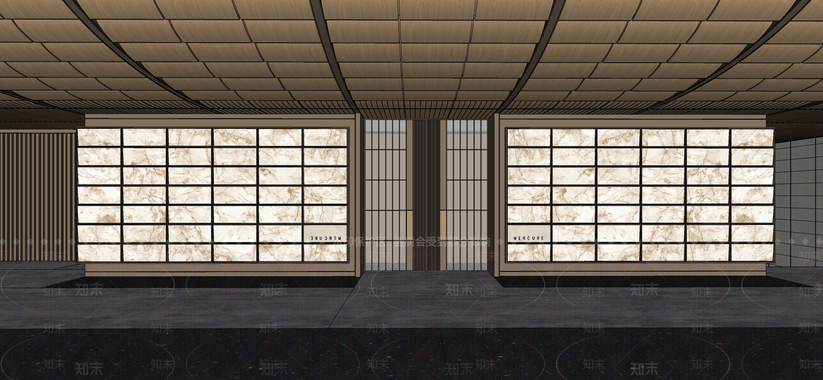 现代住宅区景观SU模型下载【ID:1204742582】