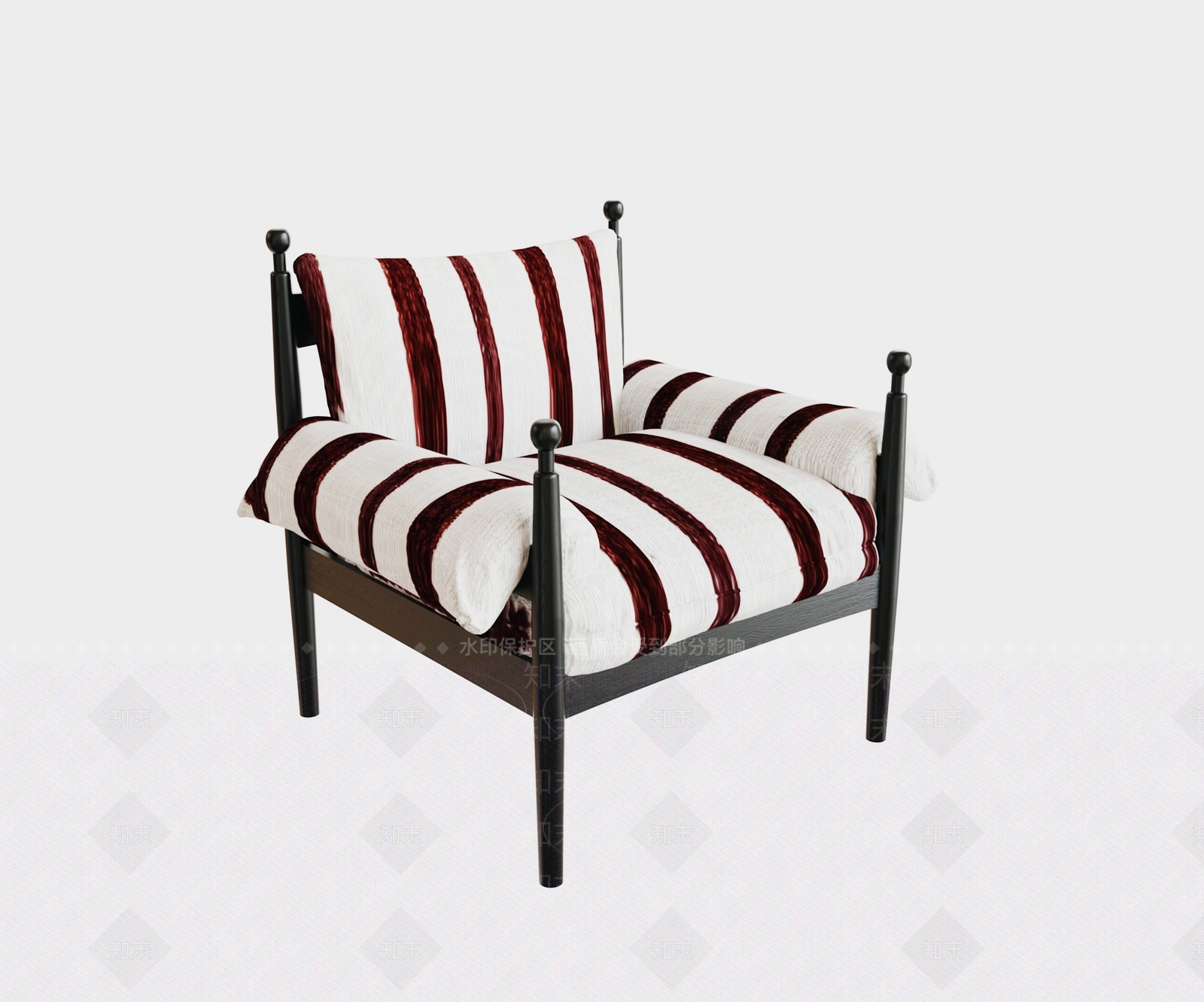 现代中古休闲椅3D模型下载【ID:1204742812】