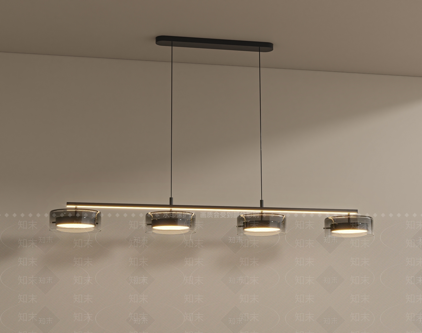 现代轻奢餐厅吊灯3D模型下载【ID:1204746757】