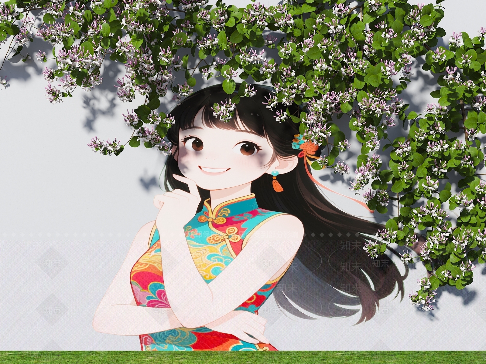 现代景墙SU模型下载【ID:1204747141】