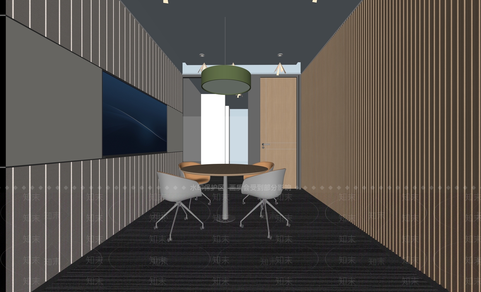 现代其他办公区域SU模型下载【ID:1204749359】