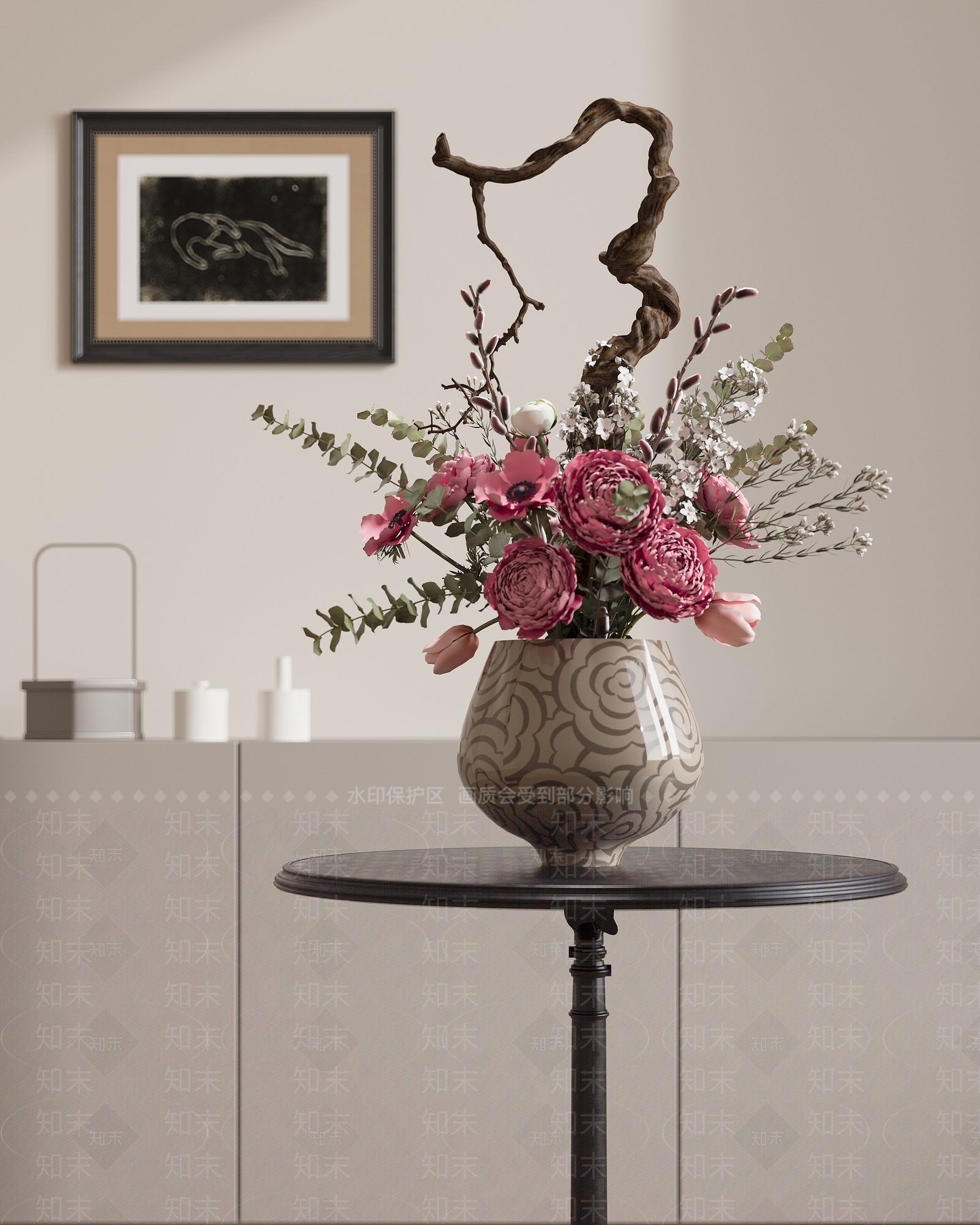 现代花艺3D模型下载【ID:1204753169】