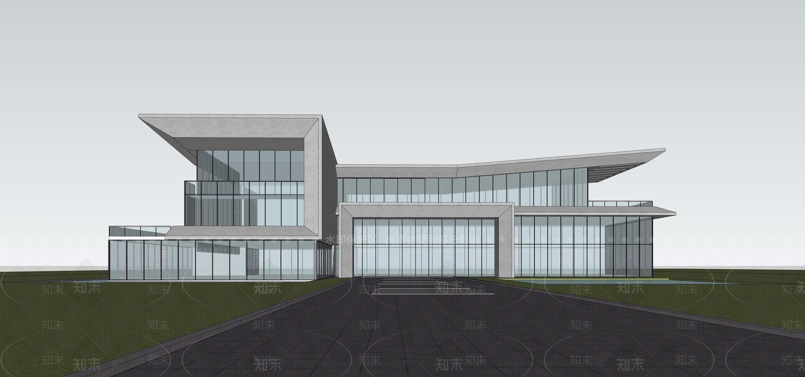 现代会展中心SU模型下载【ID:1204756023】