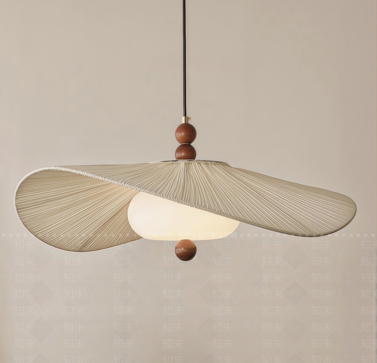 中古奶油小吊灯3D模型下载【ID:1204762218】