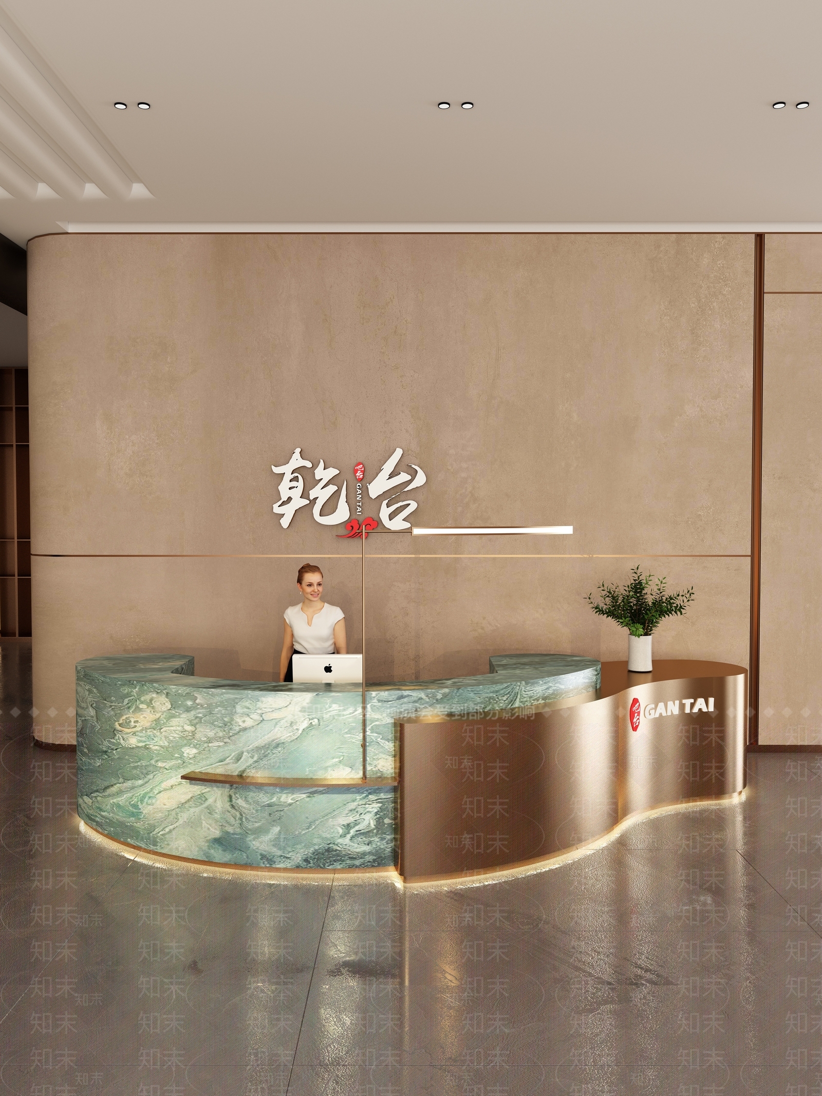 新中式现代吧台3D模型下载【ID:1204763381】