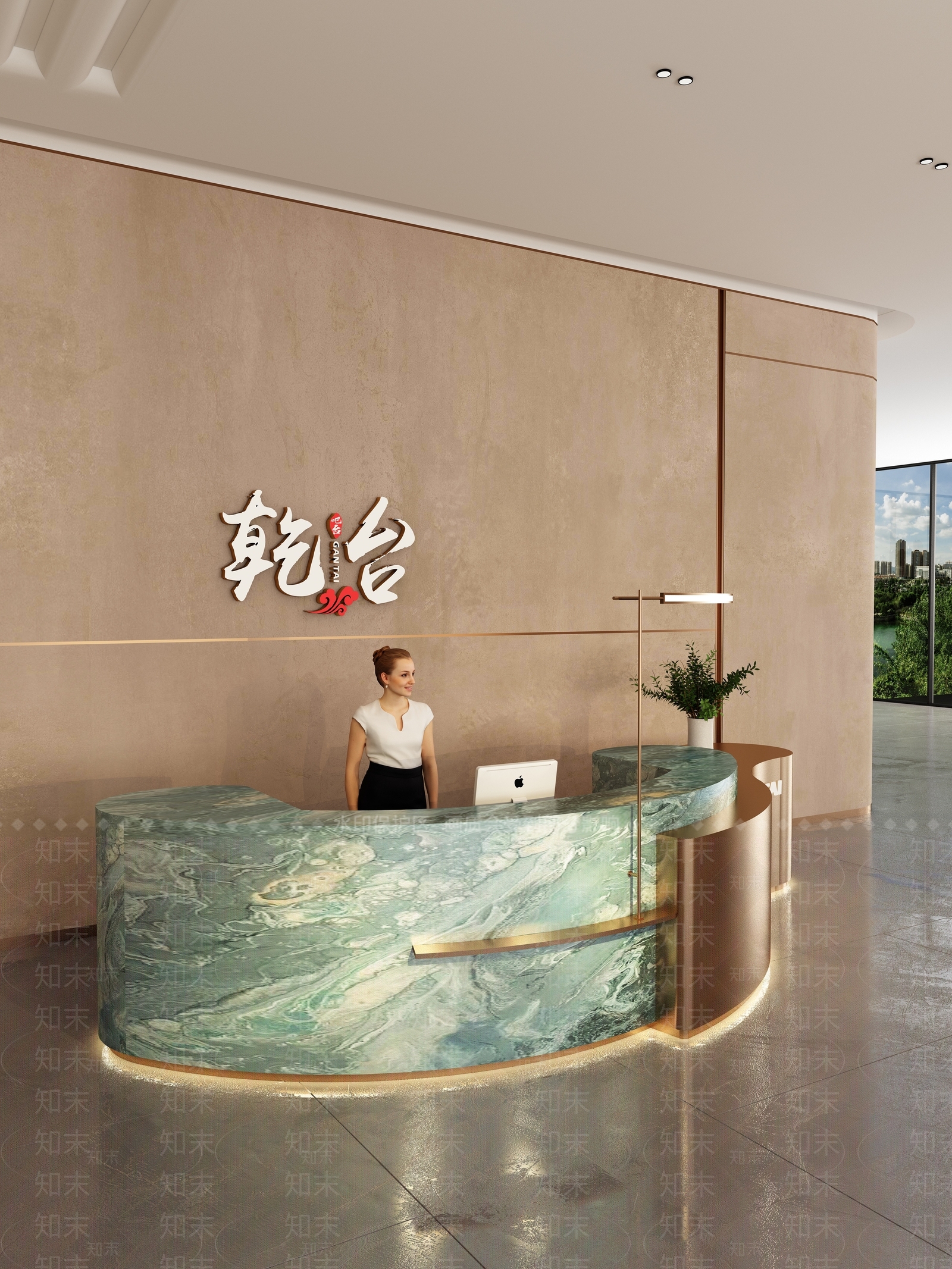 新中式现代吧台3D模型下载【ID:1204763381】