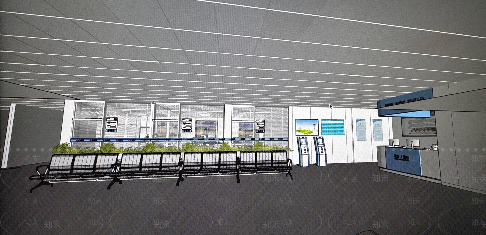 现代极简医院SU模型下载【ID:1204846689】