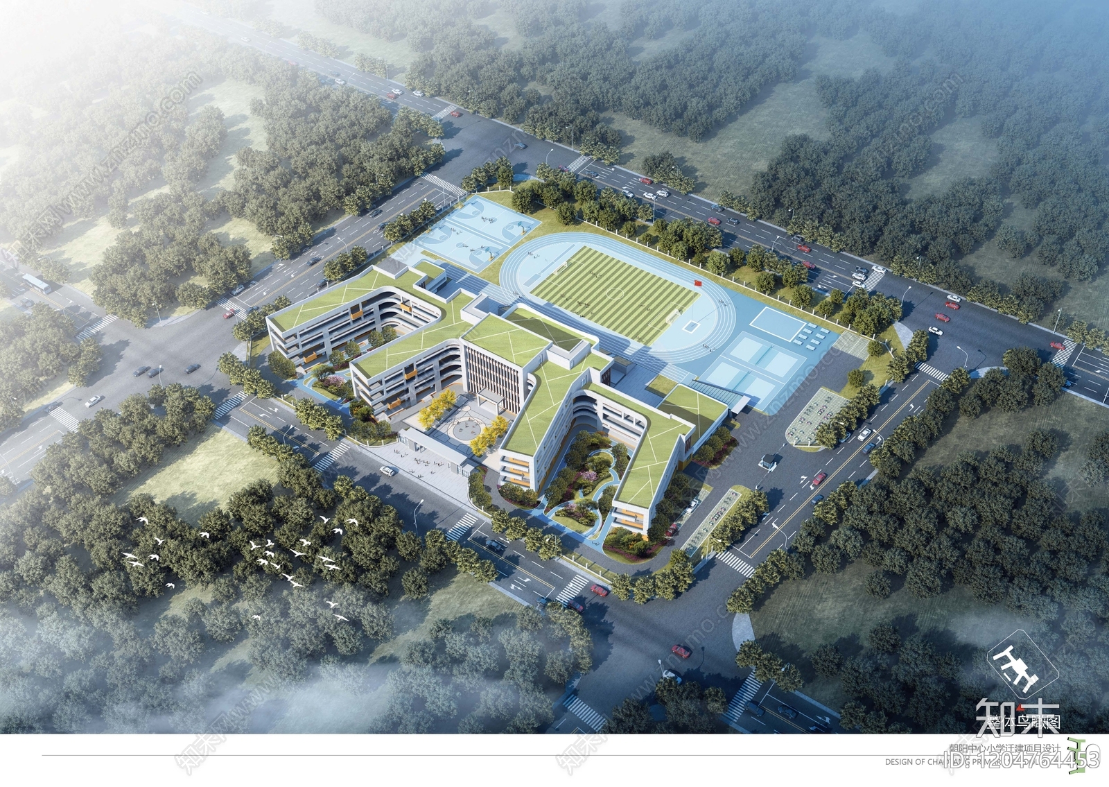 现代简约中小学建筑下载【ID:1204764453】