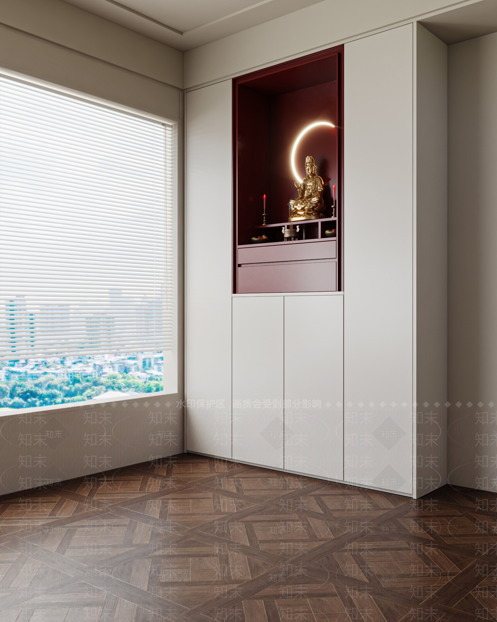 现代佛龛3D模型下载【ID:1204765028】