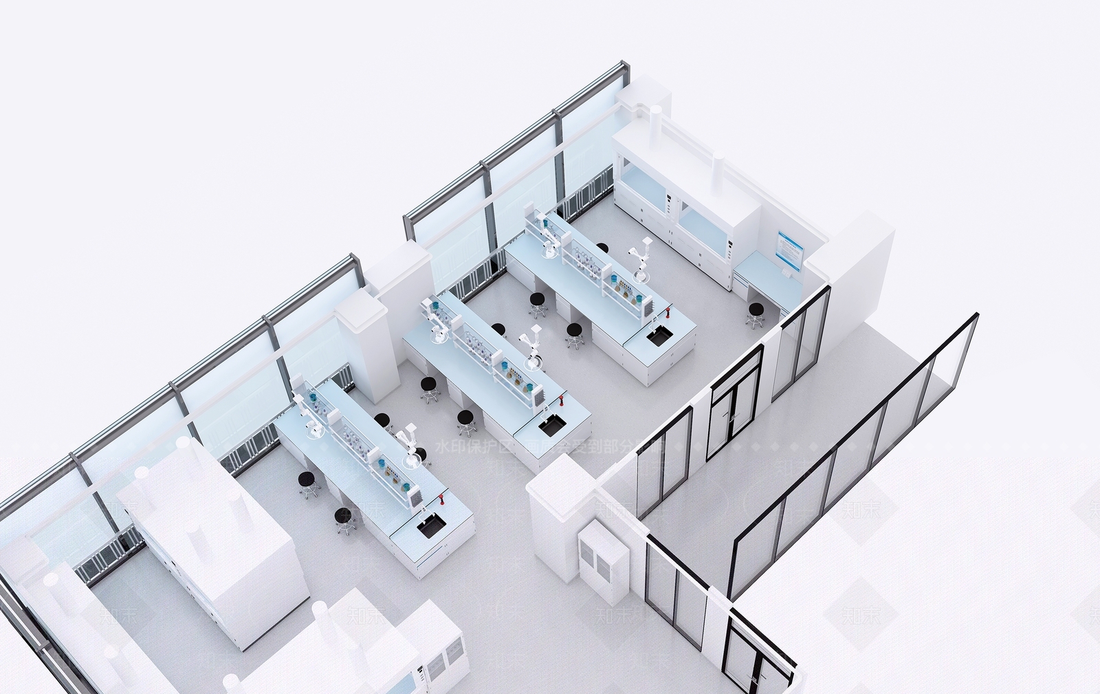 现代实验室3D模型下载【ID:1204765152】