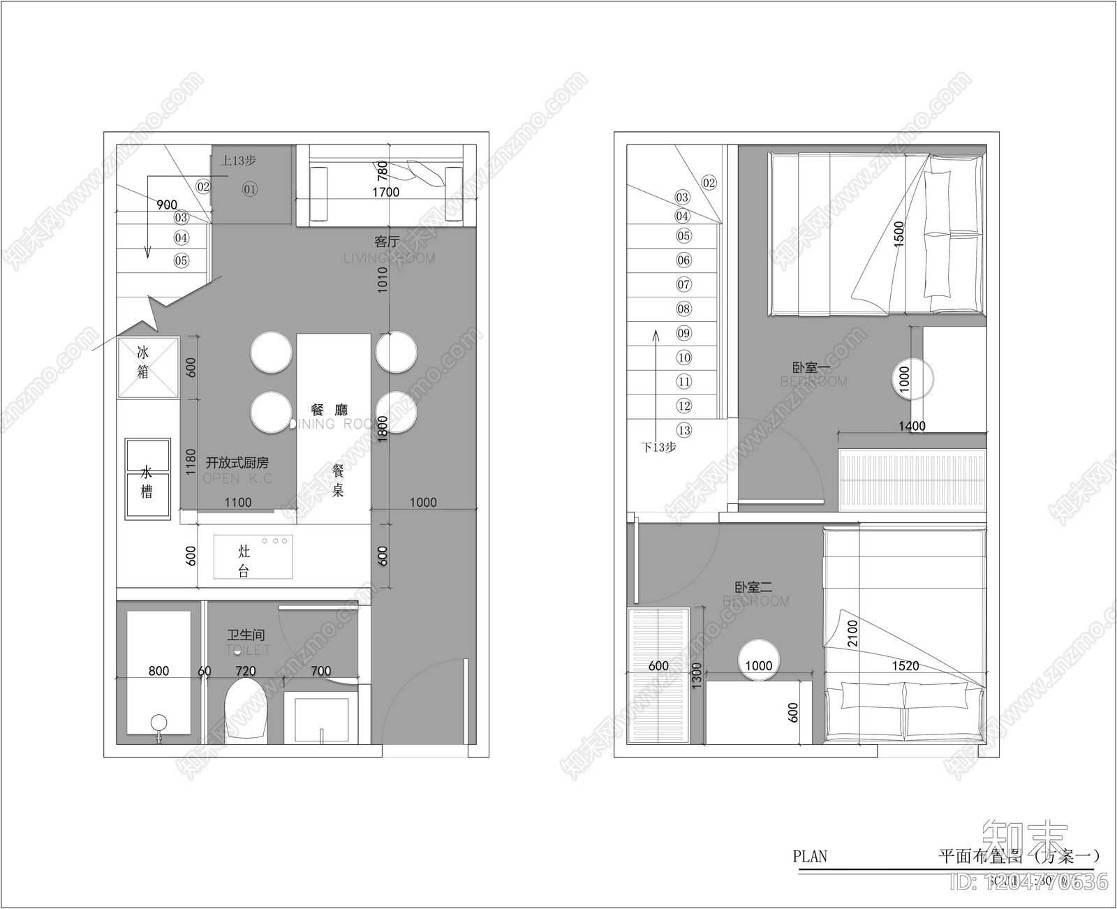 工装平面图施工图下载【ID:1204770636】