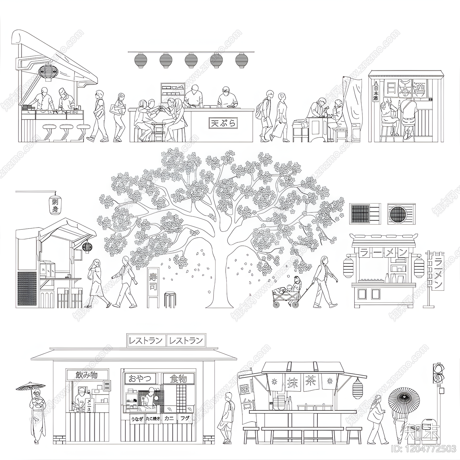 日式其他图库施工图下载【ID:1204772503】