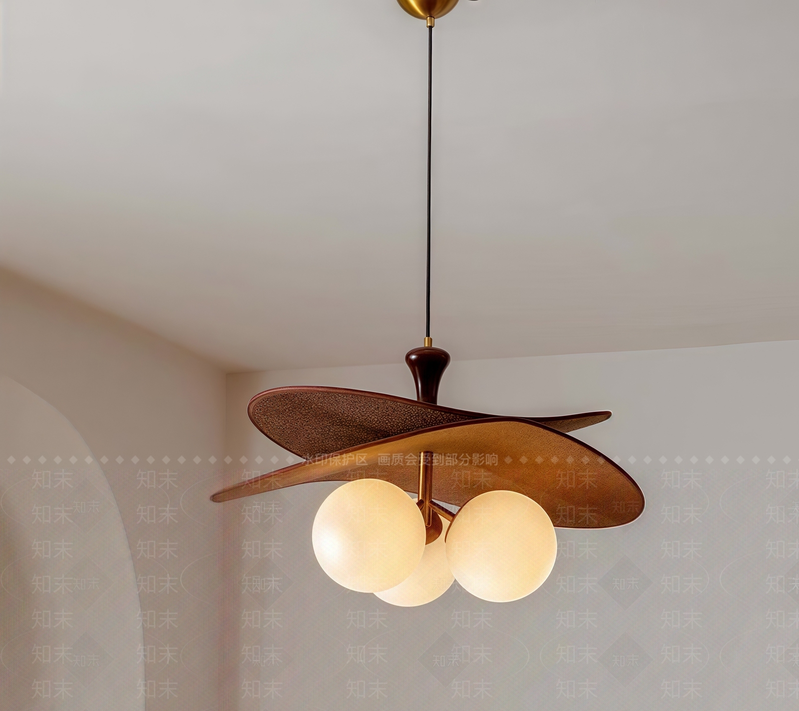 现代中古吊灯3D模型下载【ID:1204773409】