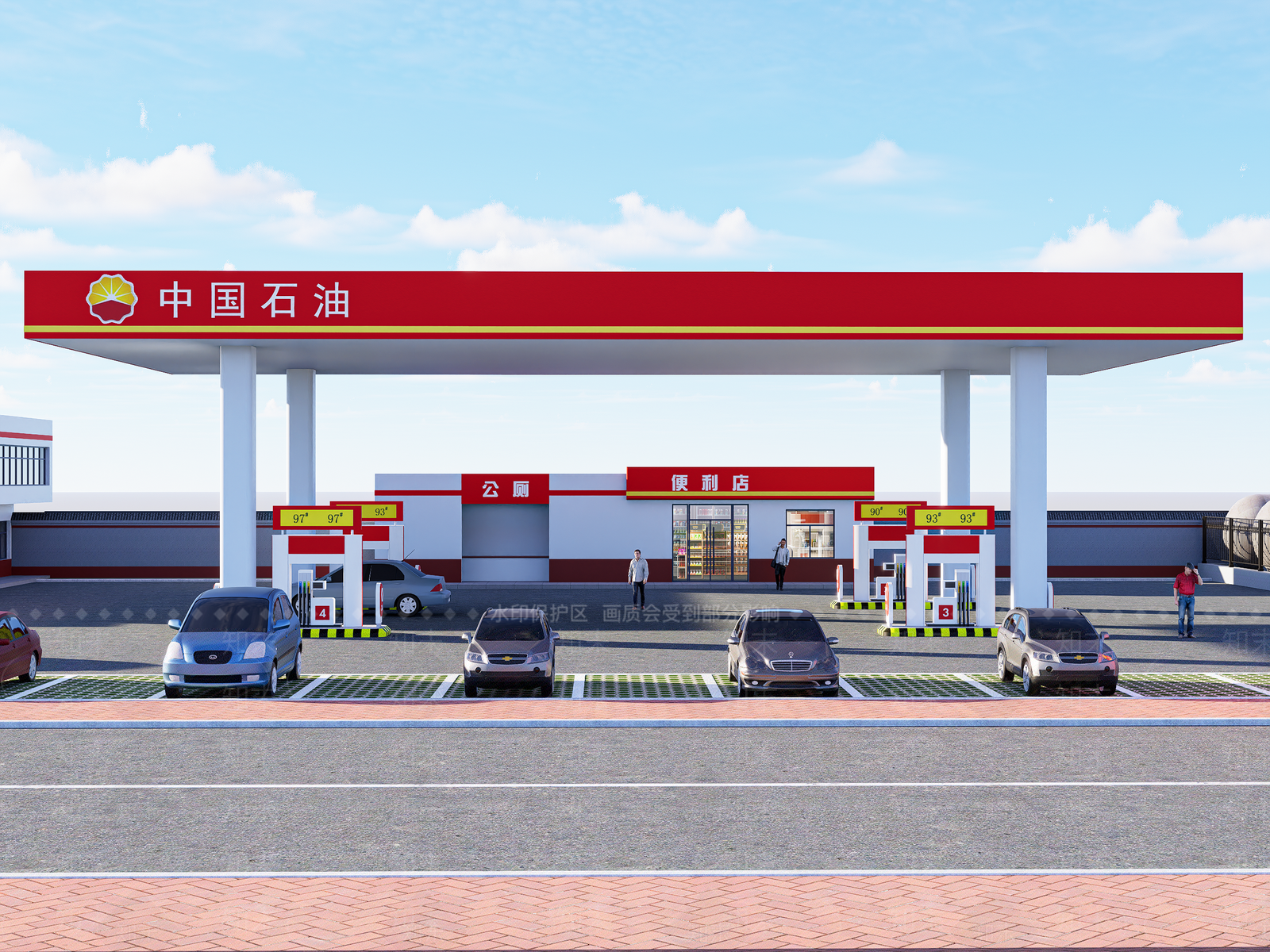 现代收费站SU模型下载【ID:1204780060】