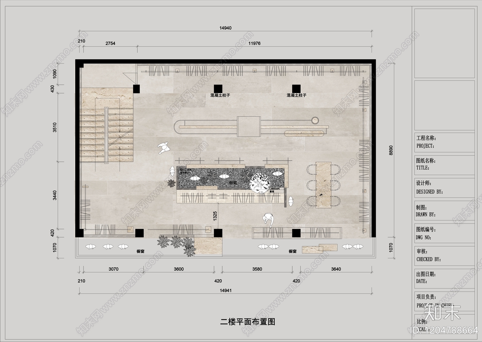 现代中古服装店cad施工图下载【ID:1204788664】