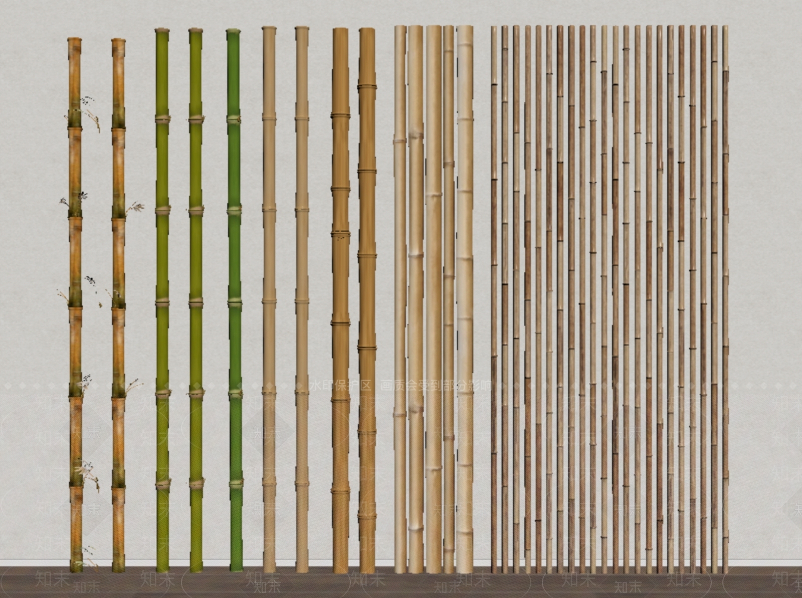 竹子SU模型下载【ID:1204791348】