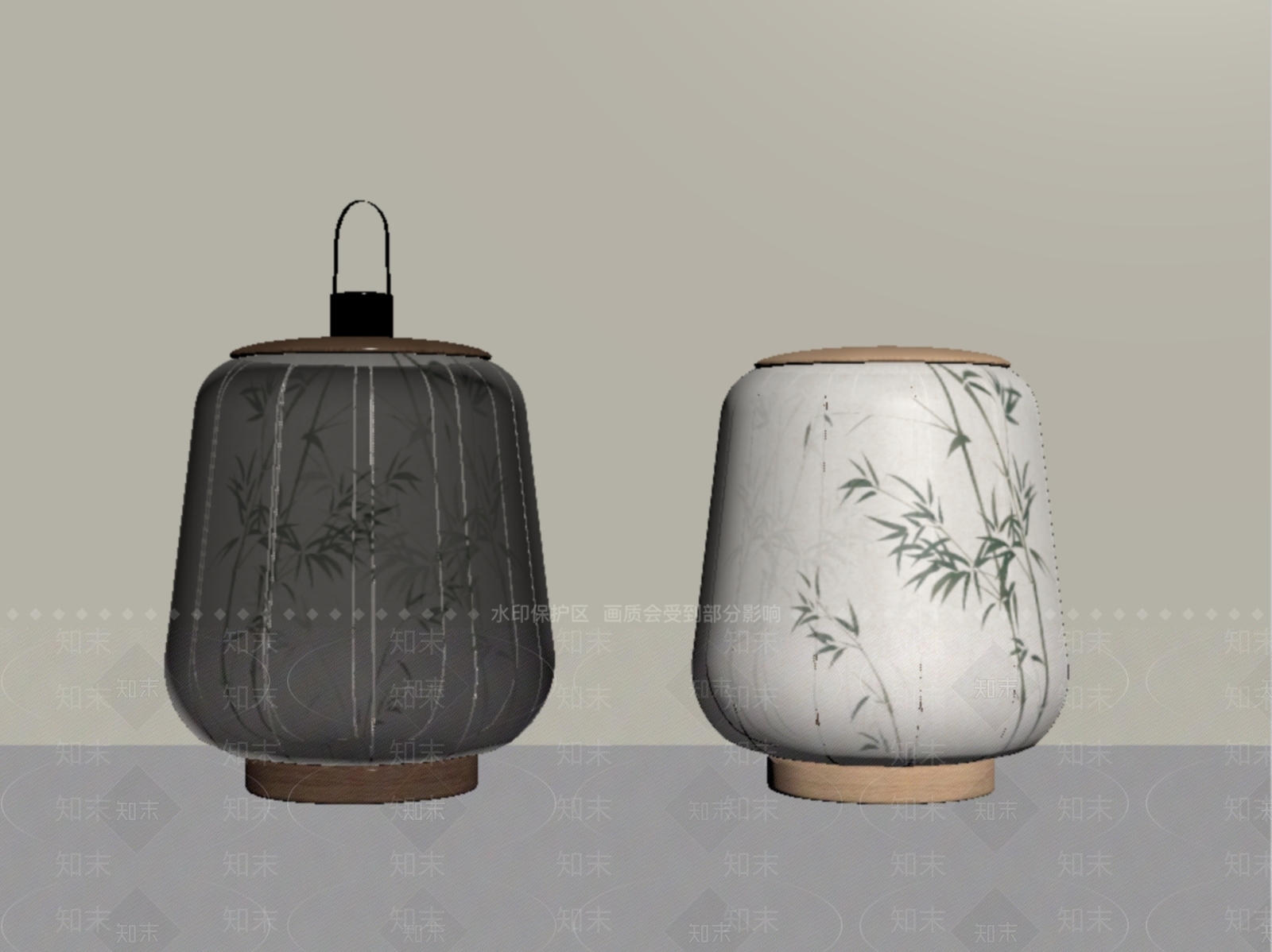 新中式台灯SU模型下载【ID:1204795660】