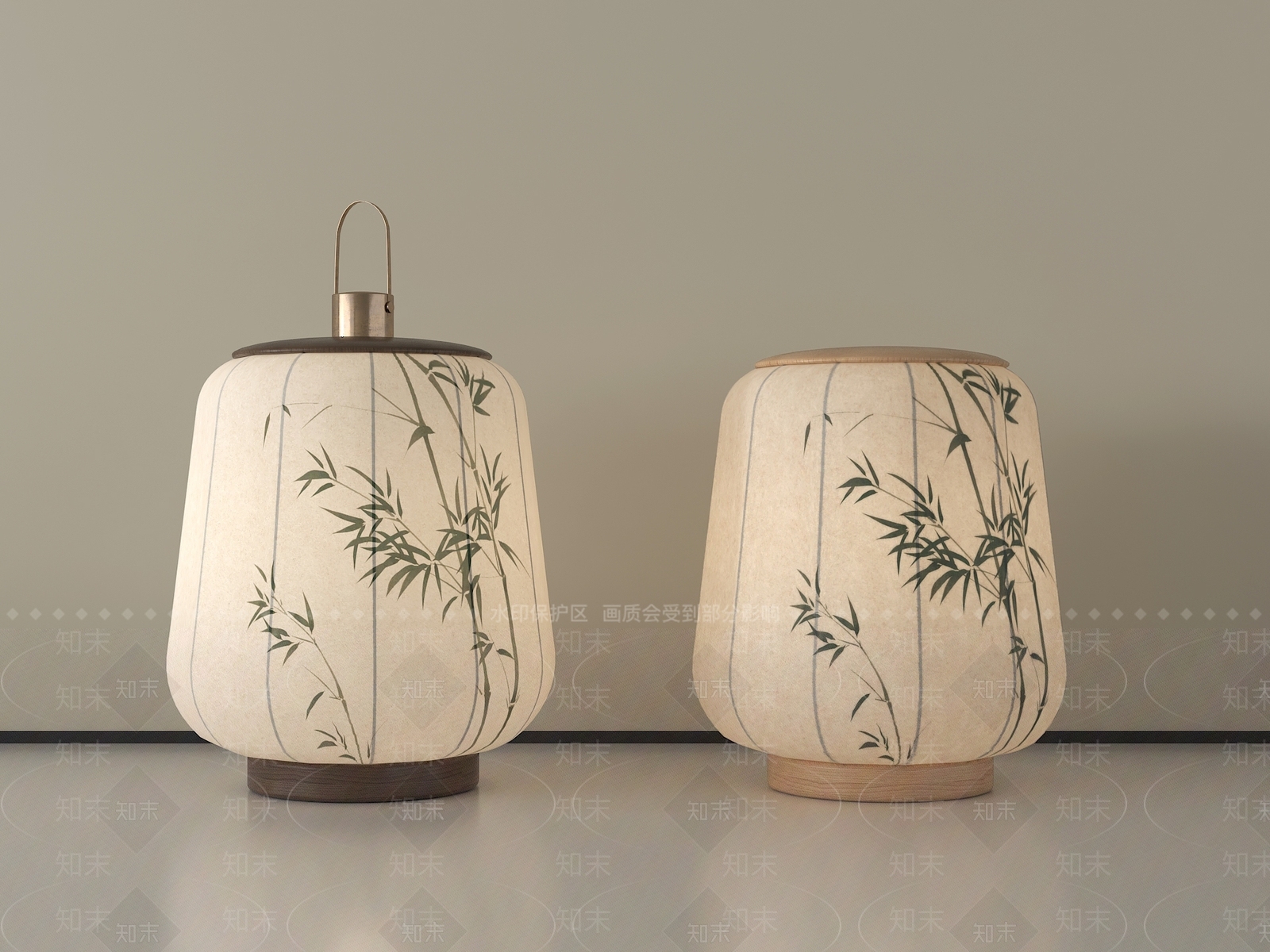 新中式台灯SU模型下载【ID:1204795660】