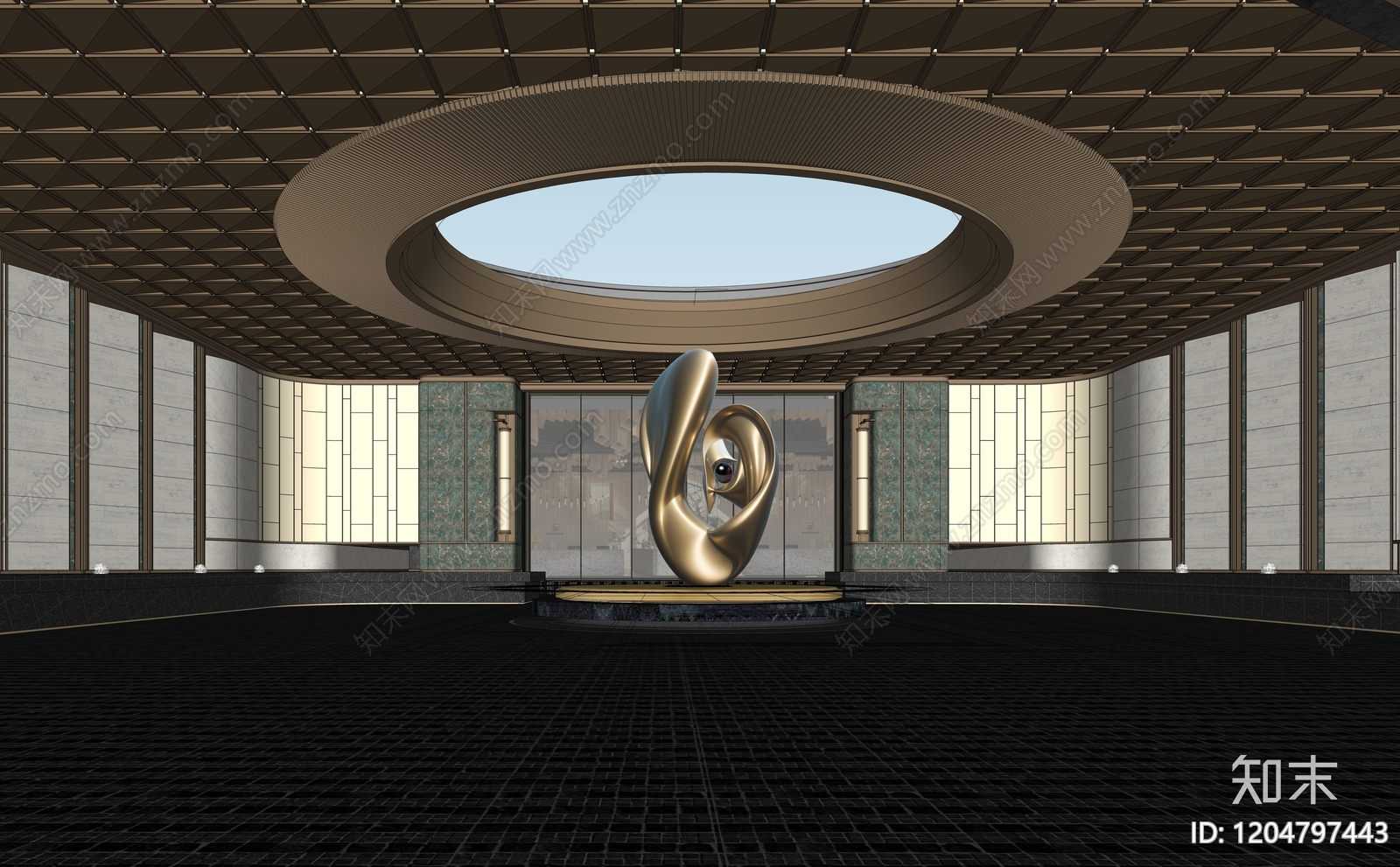 现代小区建筑SU模型下载【ID:1204797443】