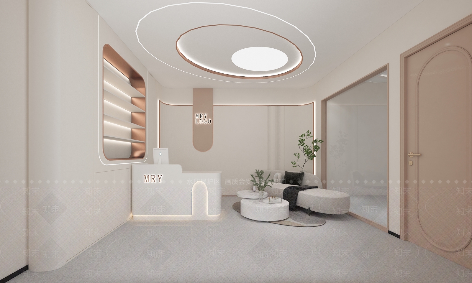 现代美容院3D模型下载【ID:1204800495】