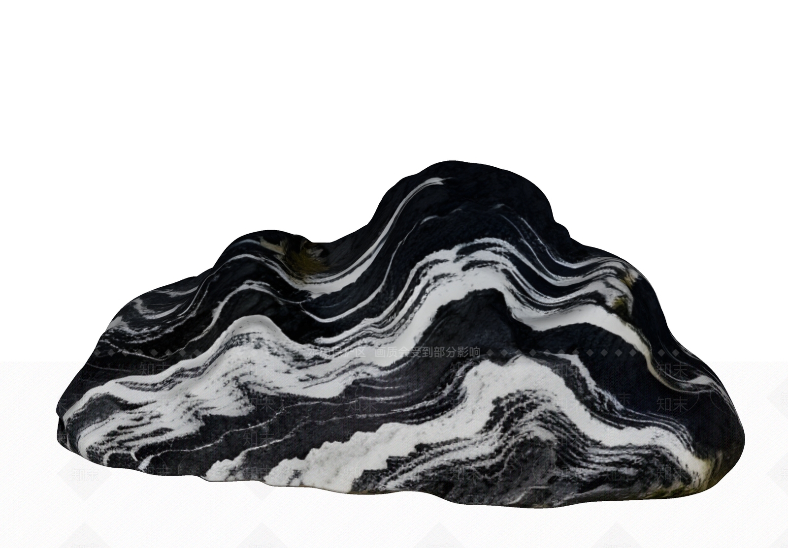 现代新中式景观石SU模型下载【ID:1204801880】