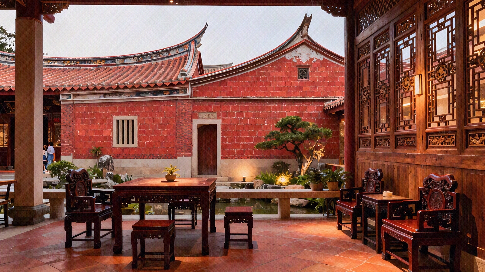 中式复古客厅贴图下载【ID:1204802339】