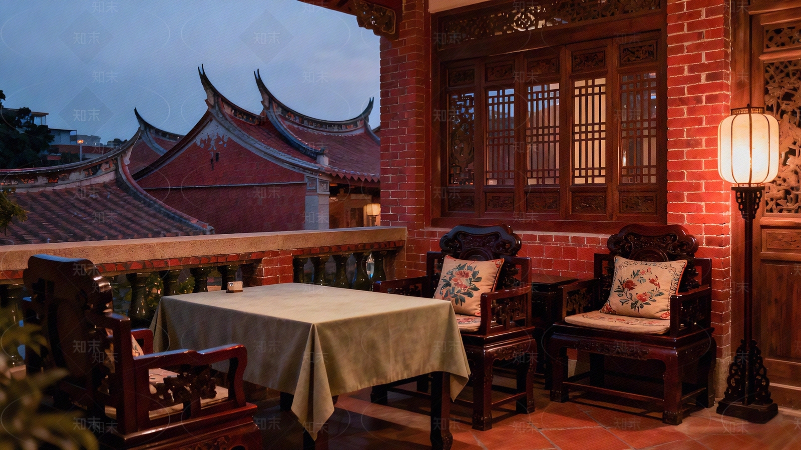 中式复古客厅贴图下载【ID:1204802502】