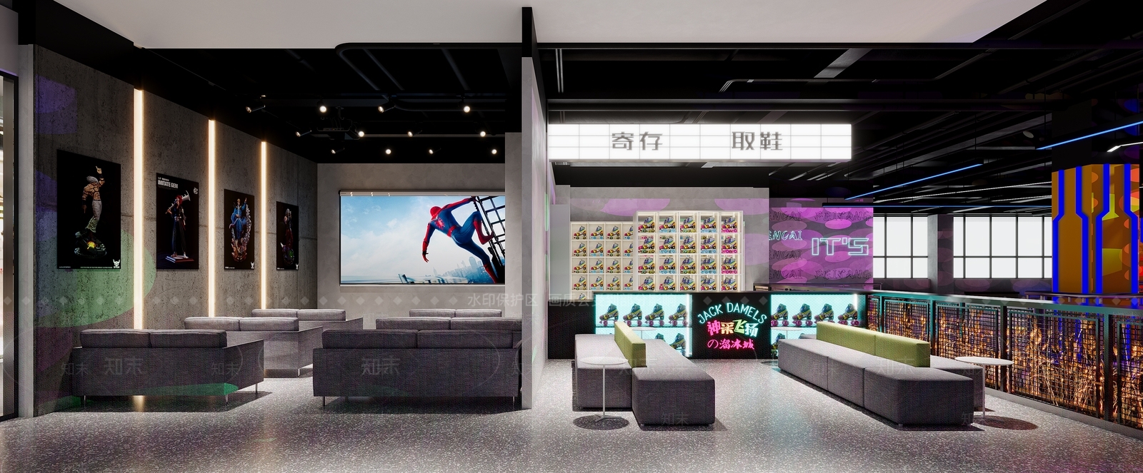 现代其他娱乐空间3D模型下载【ID:1204802974】