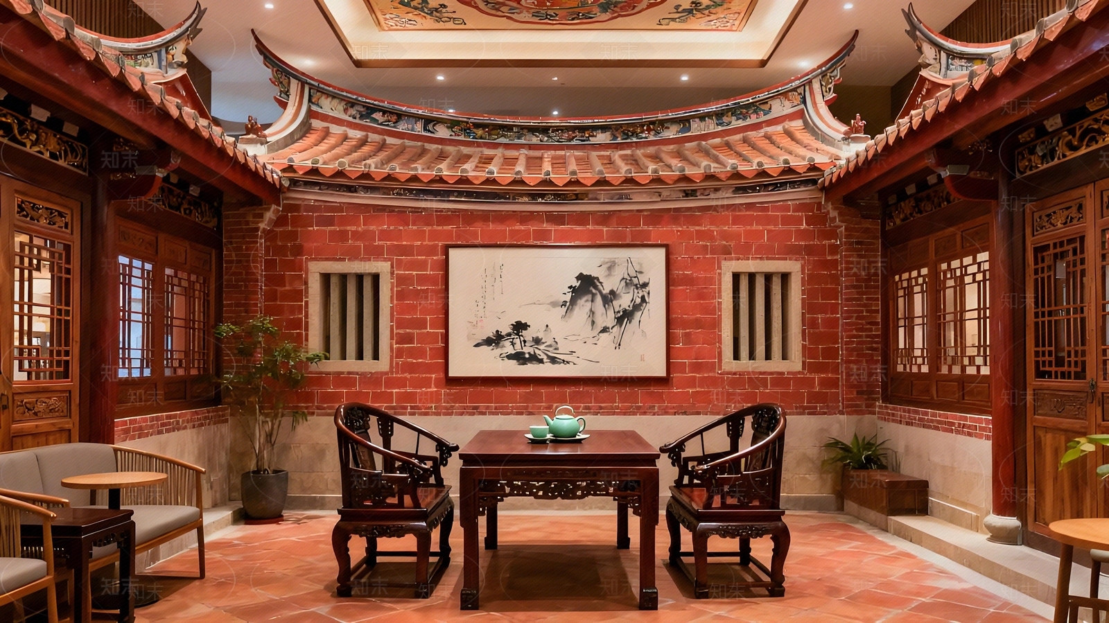 中式其它内景贴图下载【ID:1204803129】