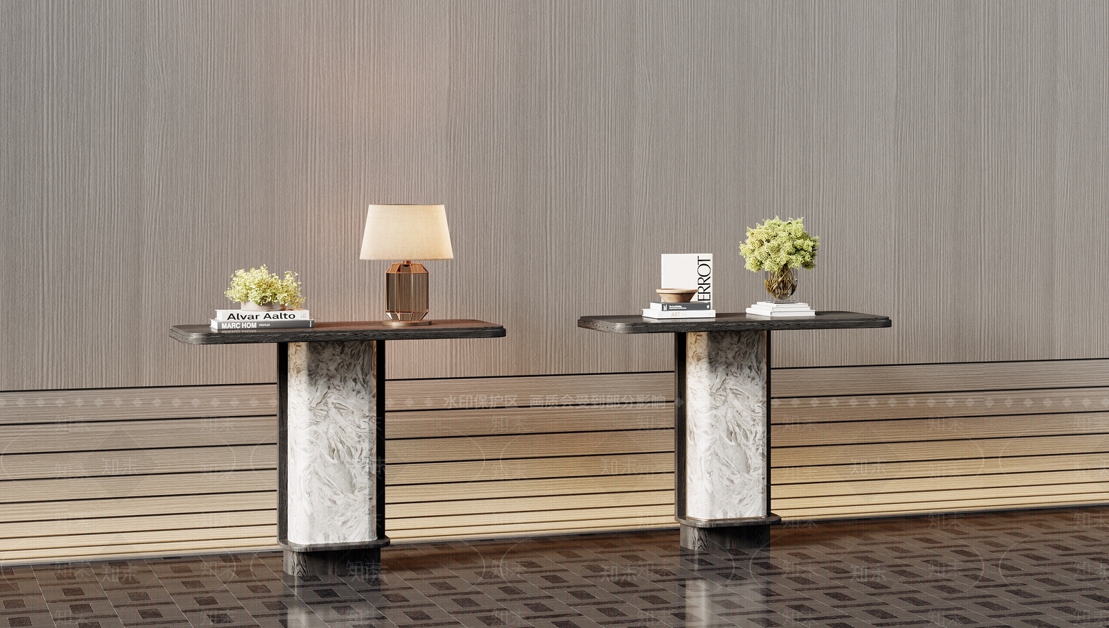 轻奢现代玄关柜3D模型下载【ID:1204805040】