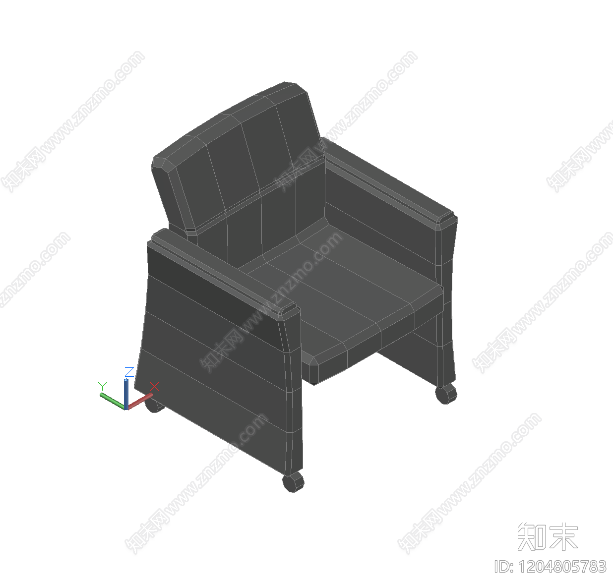 现代沙发施工图下载【ID:1204805783】