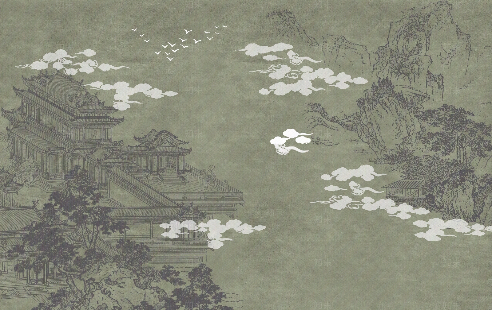 新中式中式其他壁纸贴图下载【ID:1204807787】_【知末网贴图库】