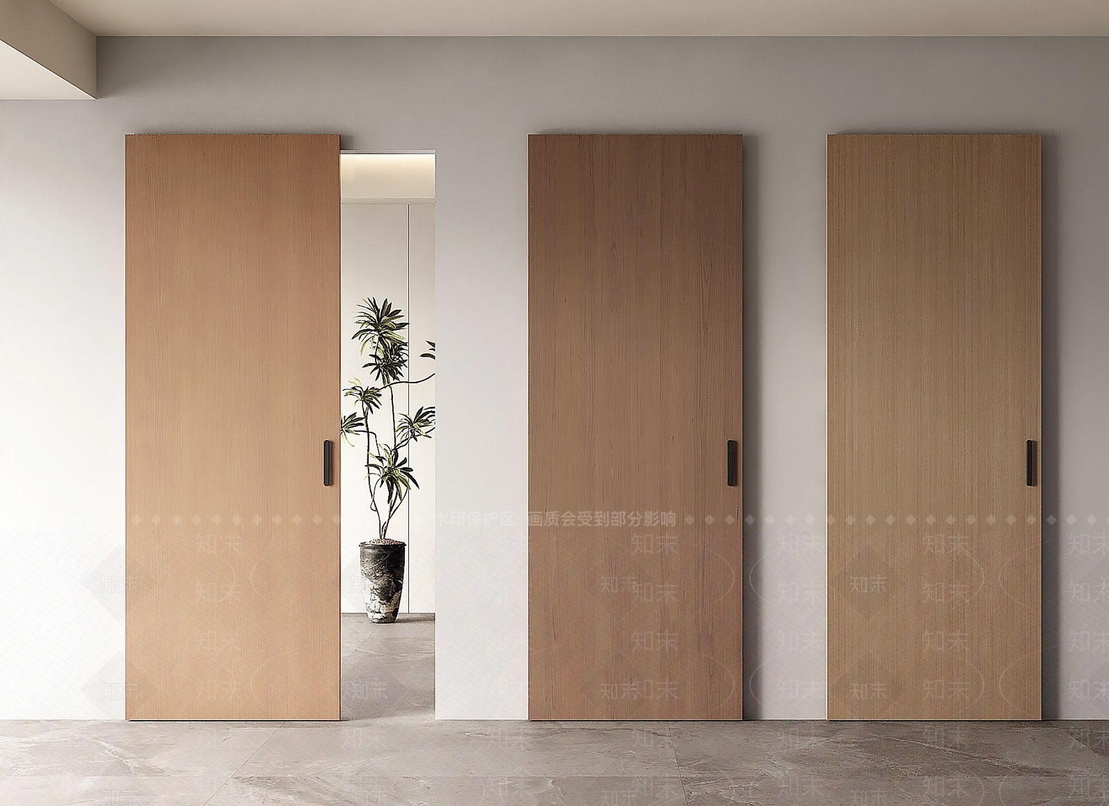 现代推拉门SU模型下载【ID:1204809855】