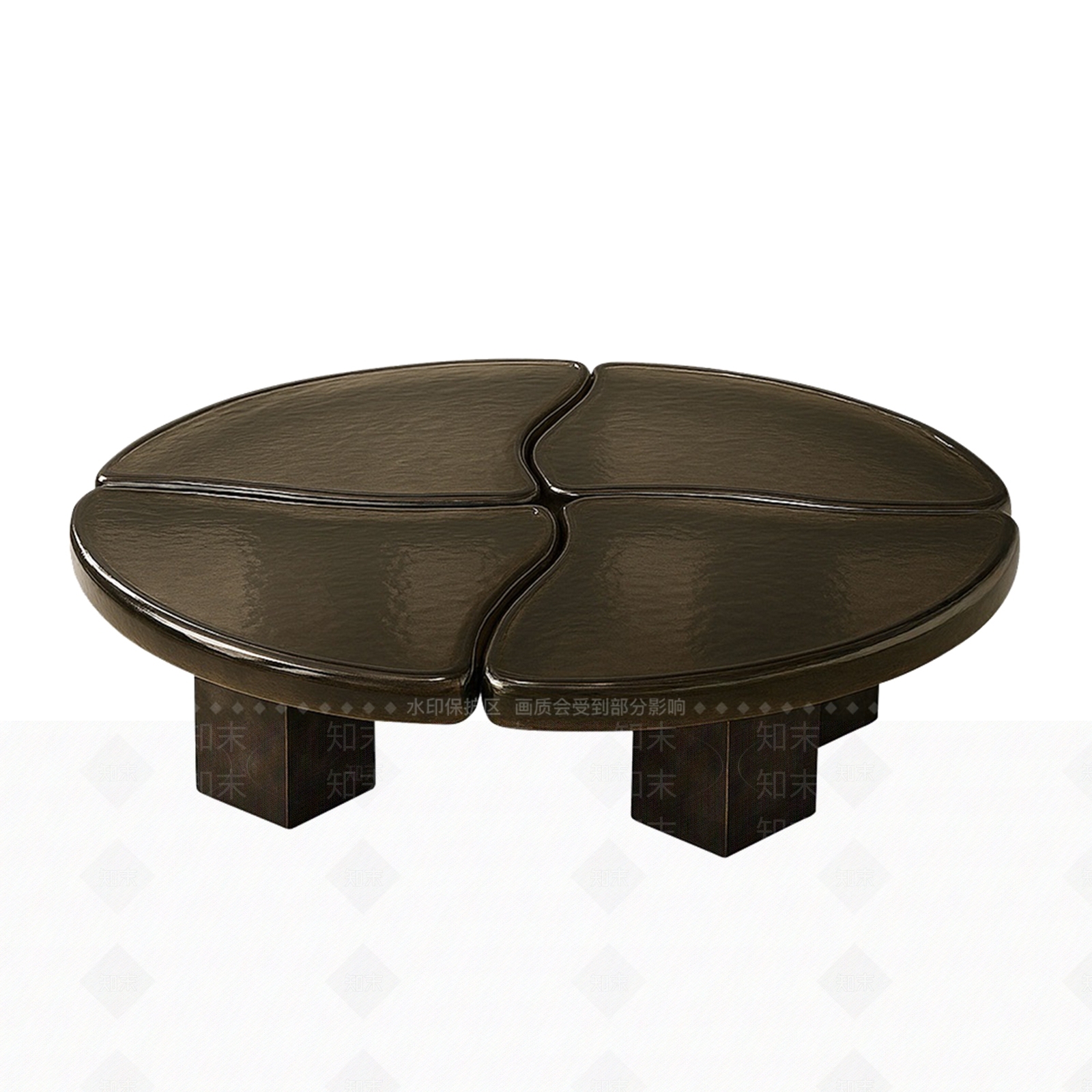 现代轻奢茶几SU模型下载【ID:1204811700】