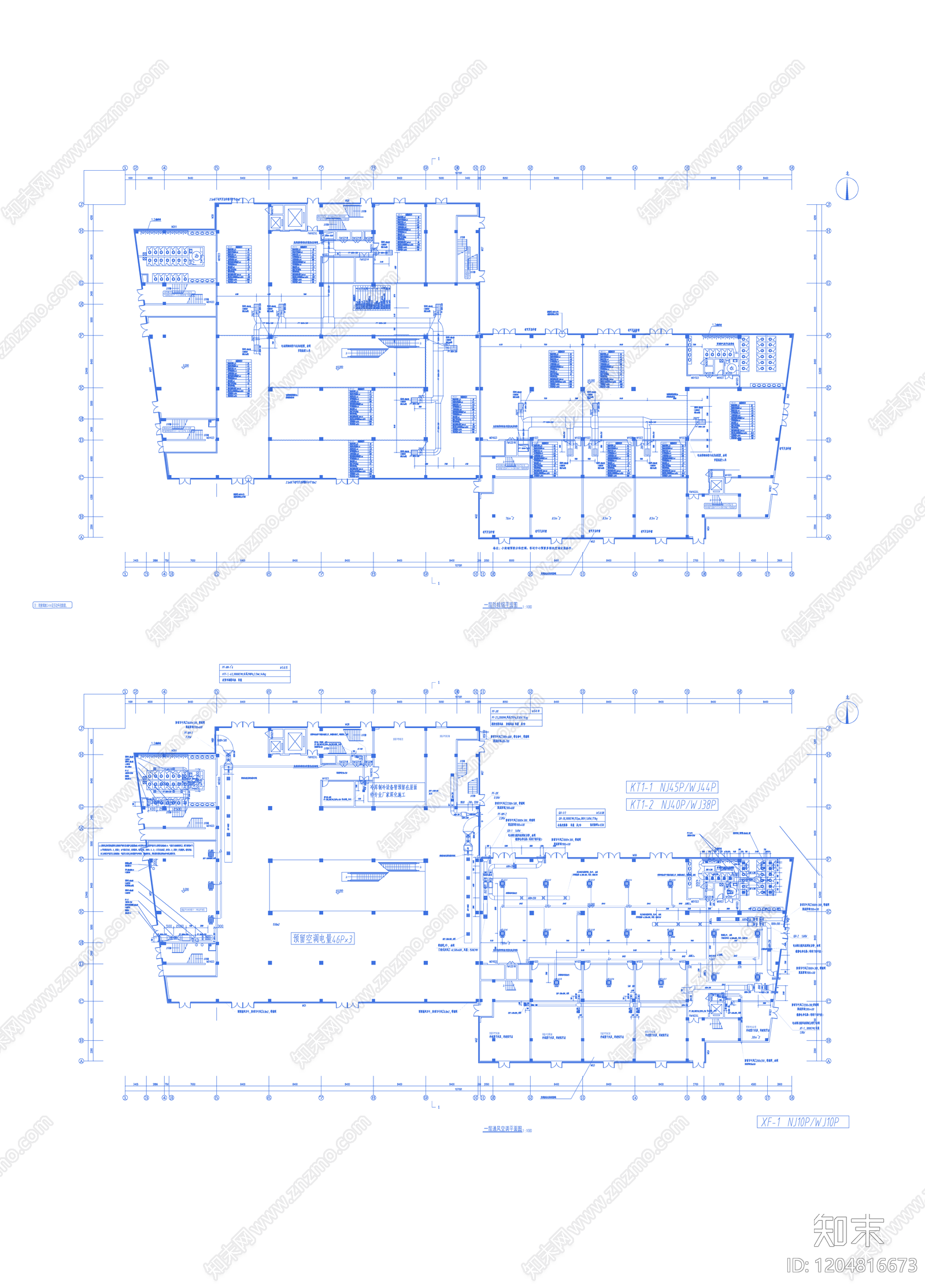 防排烟系统cad施工图下载【ID:1204816673】