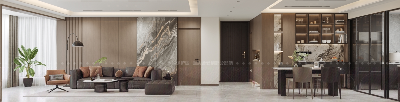 意式家居客厅3D模型下载【ID:1204816962】