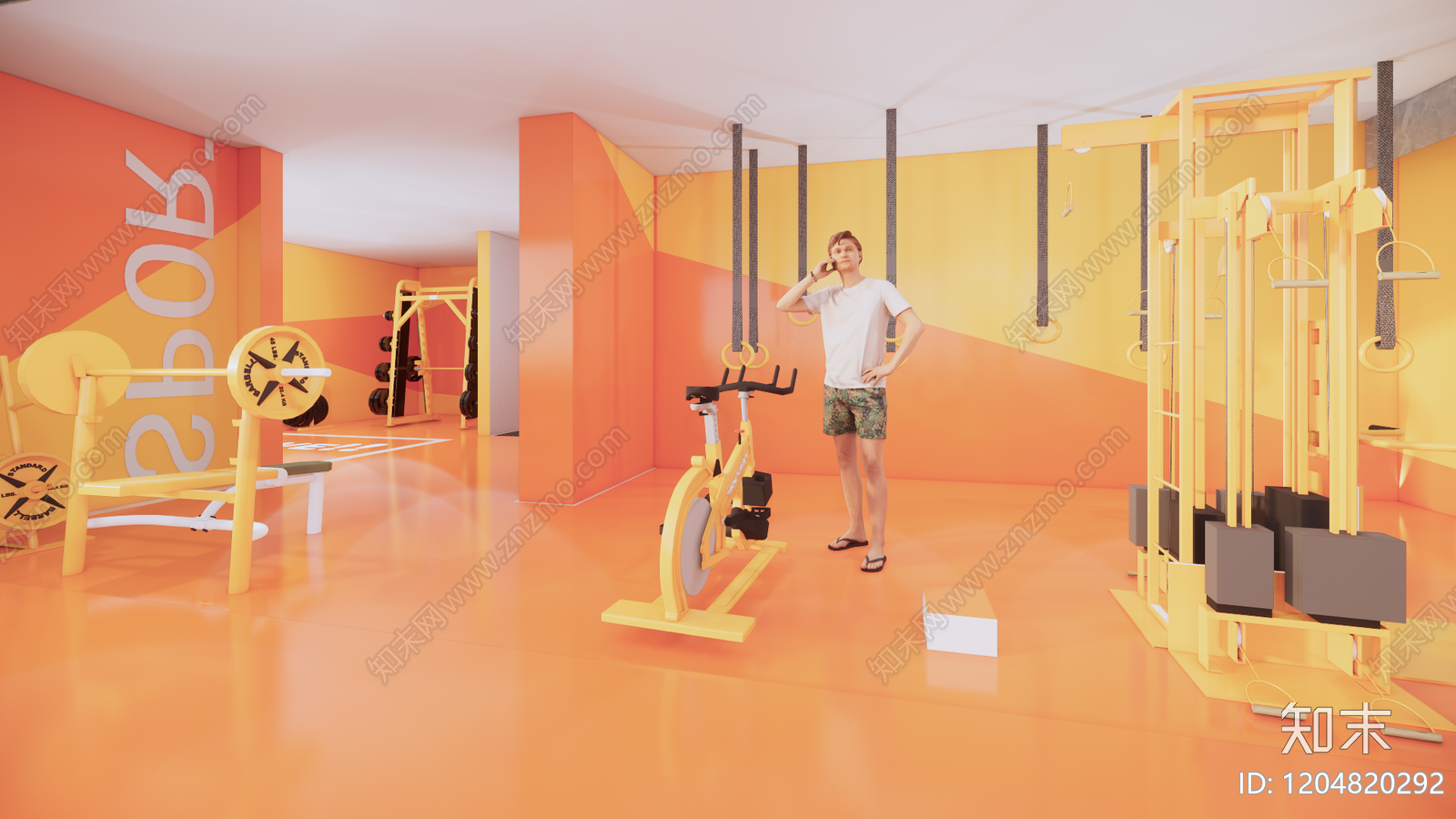 现代新中式小区景观SU模型下载【ID:1204820292】