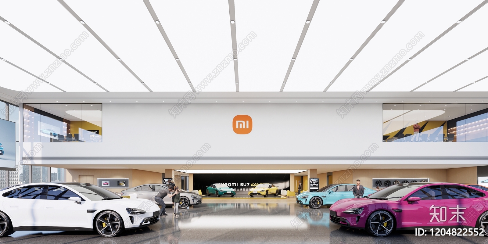 现代汽车4S店SU模型下载【ID:1204822552】