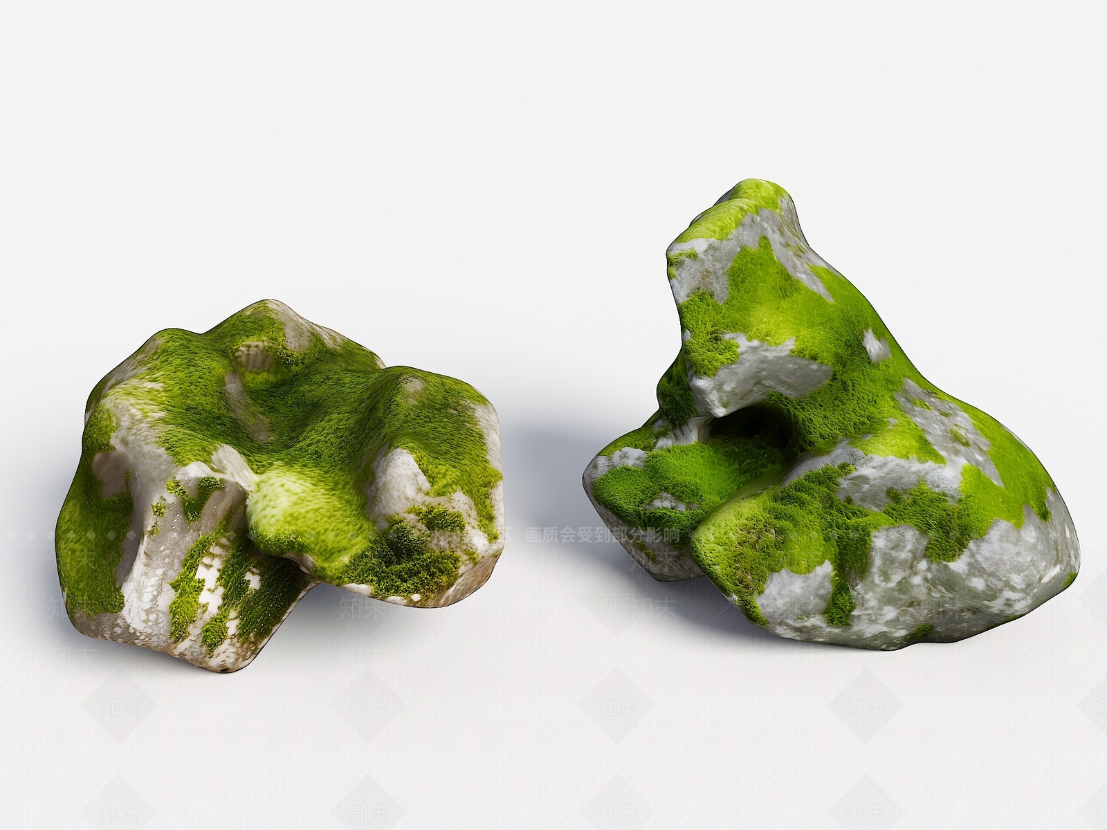 现代新中式石头3D模型下载【ID:1204825445】