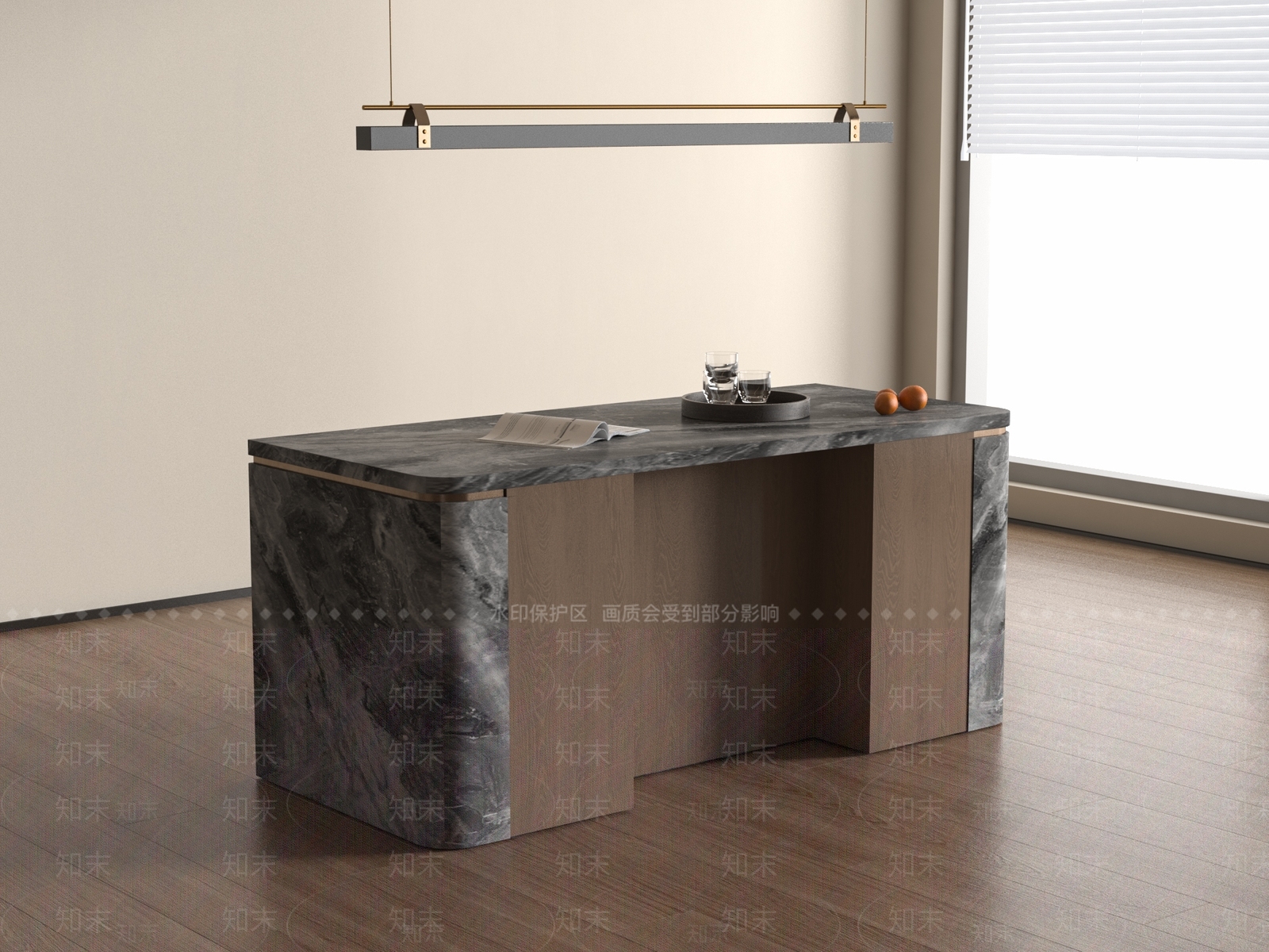 现代意式吧台3D模型下载【ID:1204826894】