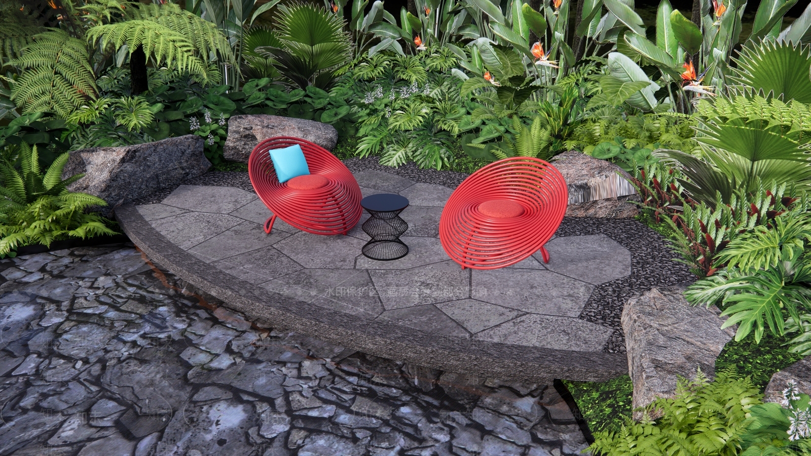 现代简约其他户外家具SU模型下载【ID:1204829066】