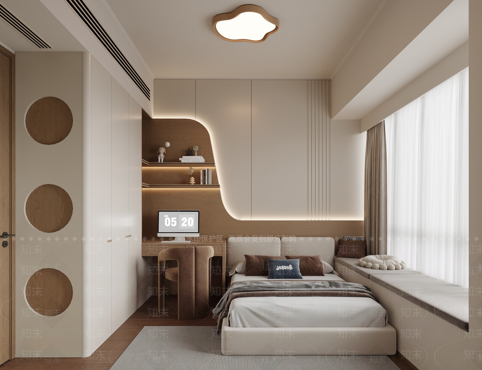 现代简约家居卧室3D模型下载【ID:1204830593】