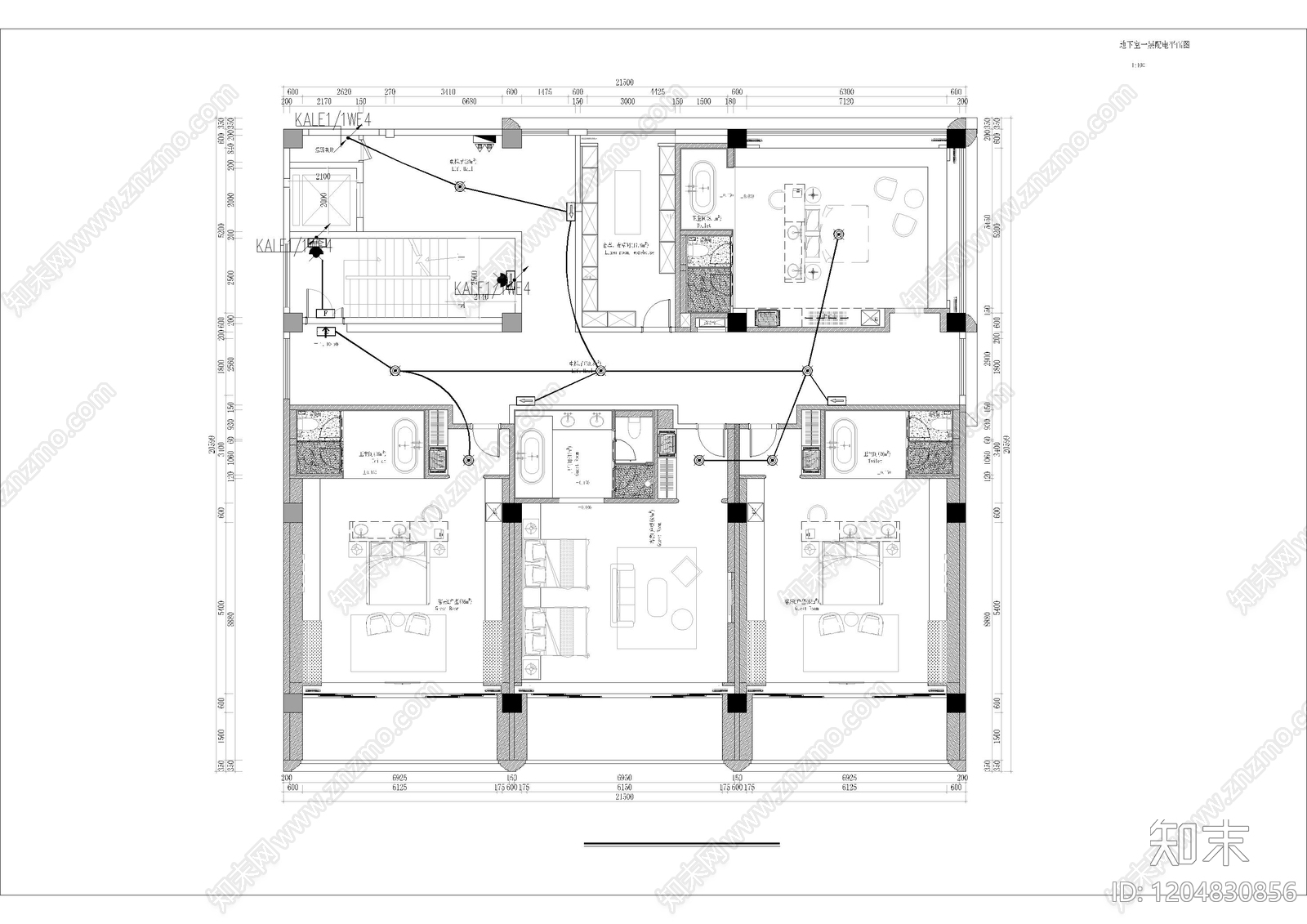 疏散照明系统cad施工图下载【ID:1204830856】