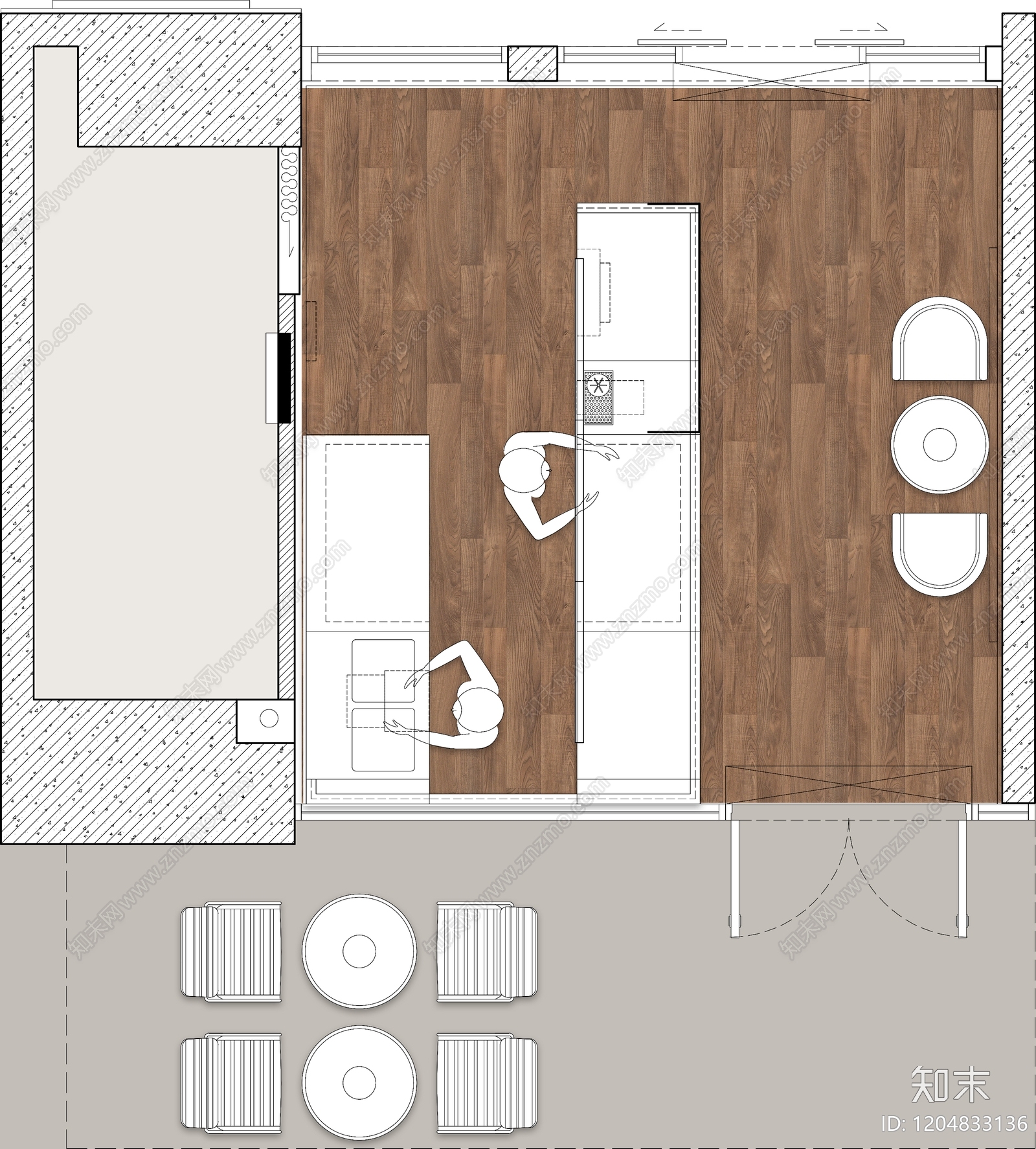 现代咖啡厅cad施工图下载【ID:1204833136】